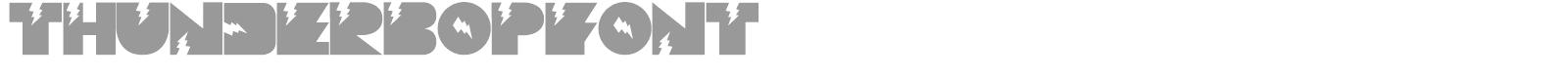 Thunderbopfont font preview